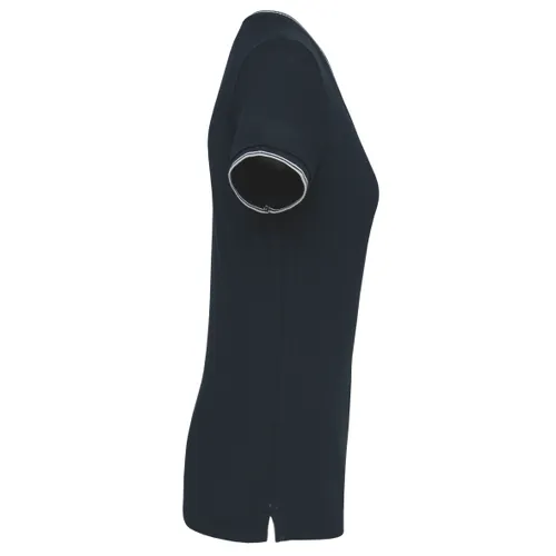 T-shirt maille piquée col V femme - Kariban