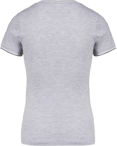 T-shirt maille piquée col V femme - Kariban