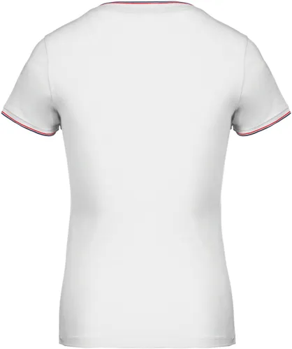 T-shirt maille piquée col V femme - Kariban