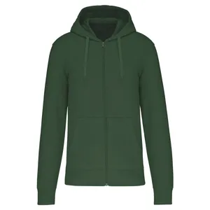 Sweat-shirt écoresponsable zippé à capuche homme - Kariban | Forest Green
