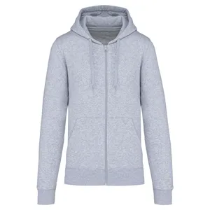 Sweat-shirt écoresponsable zippé à capuche homme - Kariban | Oxford Grey