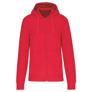 Sweat-shirt écoresponsable zippé à capuche homme - Kariban | Red