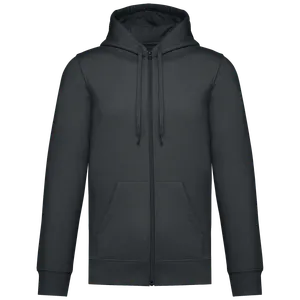 Sweat-shirt recyclé zippé à capuche unisexe - Kariban | Dark Grey