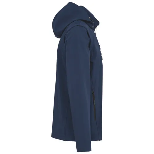 Veste Softshell 3 couches à capuche avec manches amovibles unisexe - Kariban