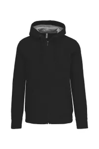 Sweat-shirt zippé capuche unisexe - Kariban | Black