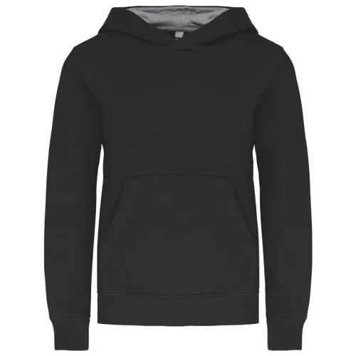 Sweat-shirt capuche contrastée enfant - Kariban
