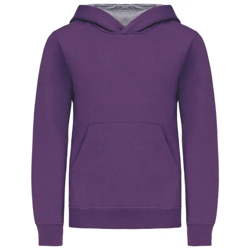 Sweat-shirt capuche contrastée enfant - Kariban
