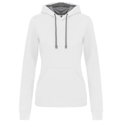 Sweat-shirt capuche contrastée femme - Kariban
