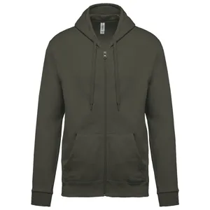 Sweat-shirt zippé capuche unisexe - Kariban | Dark Khaki