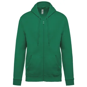 Sweat-shirt zippé capuche unisexe - Kariban | Kelly Green