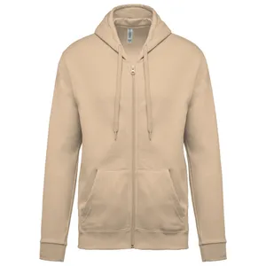 Sweat-shirt zippé capuche unisexe - Kariban | Light Sand