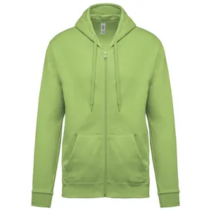 Sweat-shirt zippé capuche unisexe - Kariban | Lime