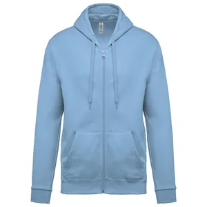 Sweat-shirt zippé capuche unisexe - Kariban | Sky Blue