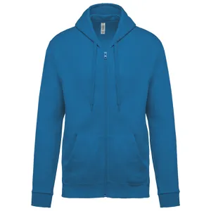 Sweat-shirt zippé capuche unisexe - Kariban | Tropical Blue