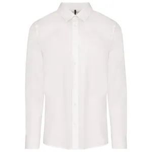 Chemise popeline manches longues homme - Kariban | White