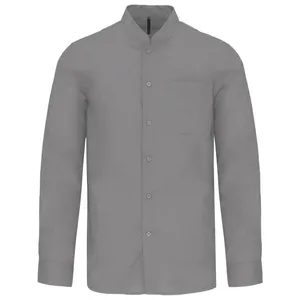 Chemise col mao manches longues - Kariban | Silver