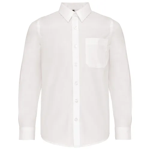 Chemise popeline manches longues enfant - Kariban