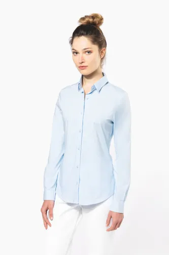 Chemise coton / élasthanne manches longues femme - Kariban