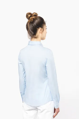 Chemise coton / élasthanne manches longues femme - Kariban