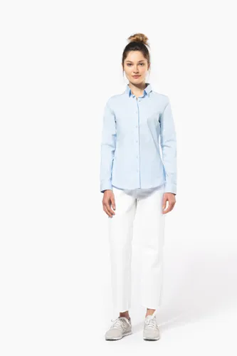 Chemise coton / élasthanne manches longues femme - Kariban