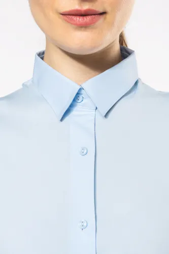 Chemise coton / élasthanne manches longues femme - Kariban