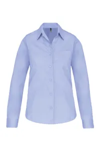 Chemise popeline manches longues femme - Kariban | Bright Sky