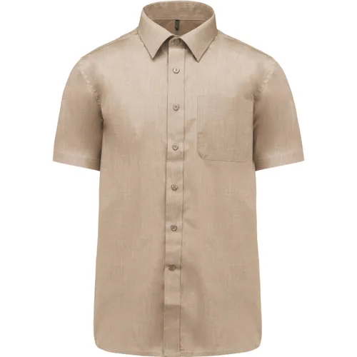 Chemise popeline polycoton manches courtes entretien facile homme - Kariban