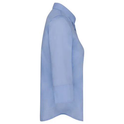 Chemise popeline polycoton manches 3/4 entretien facile femme - Kariban