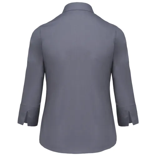 Chemise popeline polycoton manches 3/4 entretien facile femme - Kariban