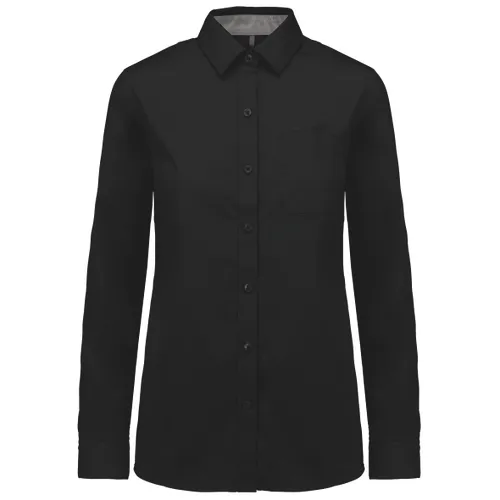 Chemise coton Nevada manches longues femme - Kariban