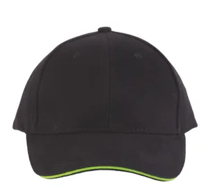 Orlando - casquette 6 panneaux - K-up | Black / Lime