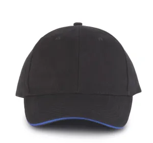 Orlando - casquette 6 panneaux - K-up | Black / Royal Blue