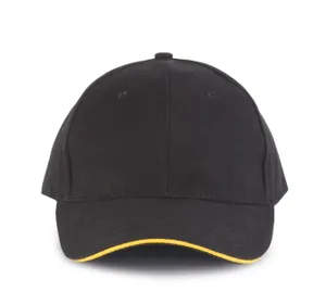 Orlando - casquette 6 panneaux - K-up | Black / Yellow