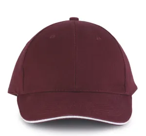 Orlando - casquette 6 panneaux - K-up | Burgundy / White