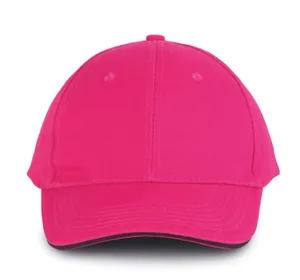 Orlando - casquette 6 panneaux - K-up | Fuchsia / Black