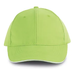 Orlando - casquette 6 panneaux - K-up | Lime / White