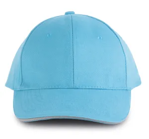 Orlando - casquette 6 panneaux - K-up | Surf Blue / Light Grey