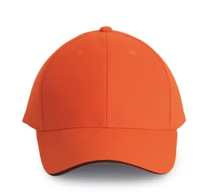 Orlando - casquette 6 panneaux - K-up | Spicy Orange / Dark Grey