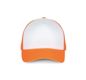 Casquette trucker - 5 panneaux - K-up | White / Fluorescent Orange