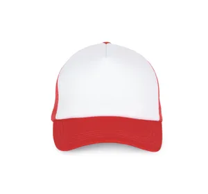 Casquette trucker - 5 panneaux - K-up | White / Red