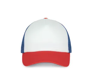 Casquette trucker - 5 panneaux - K-up | White / French Red / Reflex Blue