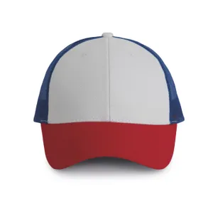 Casquette Trucker - 6 panneaux - K-up | White / Red / Royal Blue
