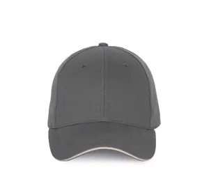 Casquette sandwich contrasté - 6 panneaux - K-up | Dark Grey / Light Grey