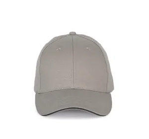 Casquette sandwich contrasté - 6 panneaux - K-up | Light Grey / Dark Grey