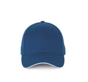 Casquette sandwich contrasté - 6 panneaux - K-up | Royal Blue / White