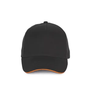 Casquette - 5 panneaux - K-up | Black / Orange