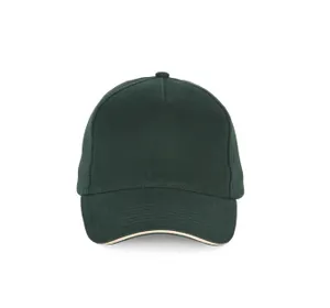 Casquette - 5 panneaux - K-up | Forest Green / Beige