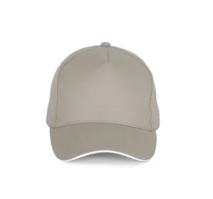 Casquette - 5 panneaux - K-up | Beige / White
