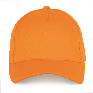 Casquette en coton et polyester recyclés K-loop tracking - 5 panneaux - K-up | Orange