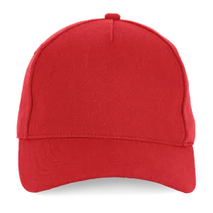 Casquette en coton et polyester recyclés K-loop tracking - 5 panneaux - K-up | Red
